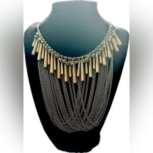 Gorgeous mixed metal necklace! 24”&3”extender